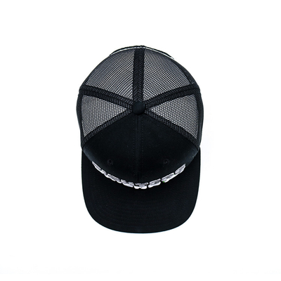 Capuz de caminhoneiro bordado / Capuz de caminhoneiro Snapback com Snapback de plástico e logotipo personalizado