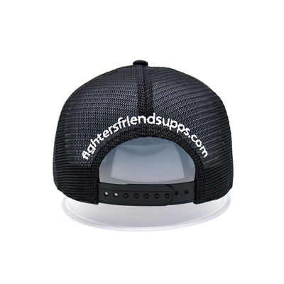 Capuz de caminhoneiro bordado / Capuz de caminhoneiro Snapback com Snapback de plástico e logotipo personalizado