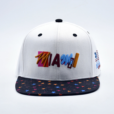 New Fashion Hip Hop Outdoor Sport 3d Puff Snapback Cap Logotipo bordado Personalizado de alta qualidade Homens Mulheres Snapback de borda plana