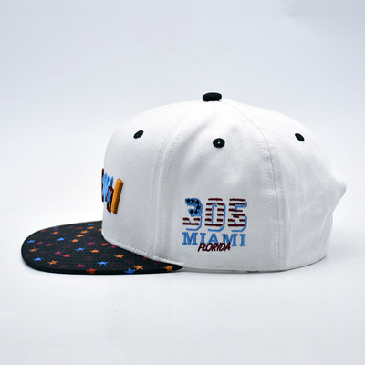 New Fashion Hip Hop Outdoor Sport 3d Puff Snapback Cap Logotipo bordado Personalizado de alta qualidade Homens Mulheres Snapback de borda plana