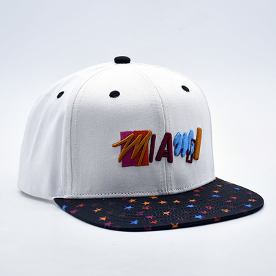 New Fashion Hip Hop Outdoor Sport 3d Puff Snapback Cap Logotipo bordado Personalizado de alta qualidade Homens Mulheres Snapback de borda plana