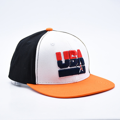 Chapéus Snapback de borda plana bordados sob medida com preto ou cores personalizadas