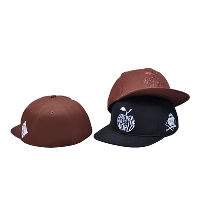 Embroidery Logo Custom Snapback Fitted Caps High Quality Closed Back Snapback Hats Para Homens
