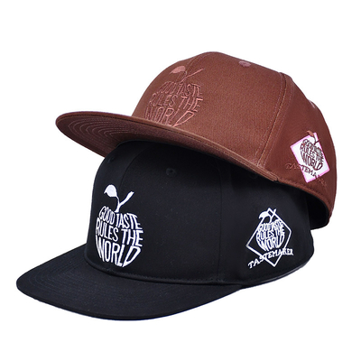 Embroidery Logo Custom Snapback Fitted Caps High Quality Closed Back Snapback Hats Para Homens