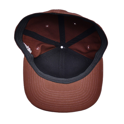 Logotipo de bordados personalizados Capuzes Snapback com parte traseira fechada Capuzes Snapback de alta qualidade