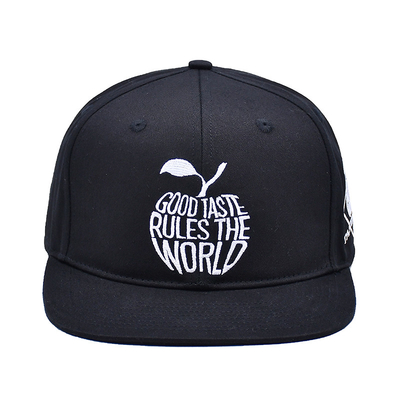 Logotipo de bordados personalizados Capuzes Snapback com parte traseira fechada Capuzes Snapback de alta qualidade