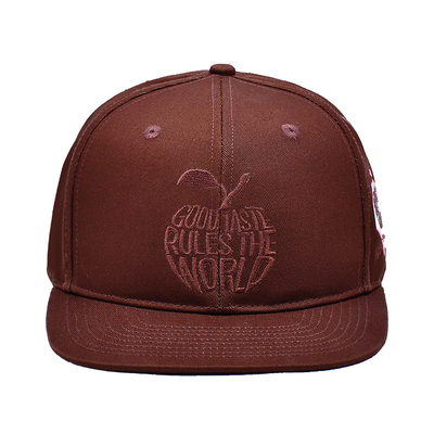 Logotipo de bordados personalizados Capuzes Snapback com parte traseira fechada Capuzes Snapback de alta qualidade