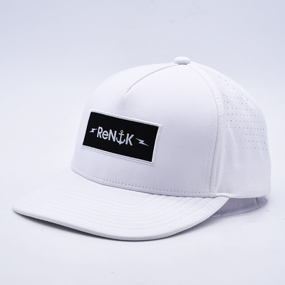 Atacado 5 Panel Flat Bill Snapback Chapé Custom Oem Logo Snapback Cap Para Homens