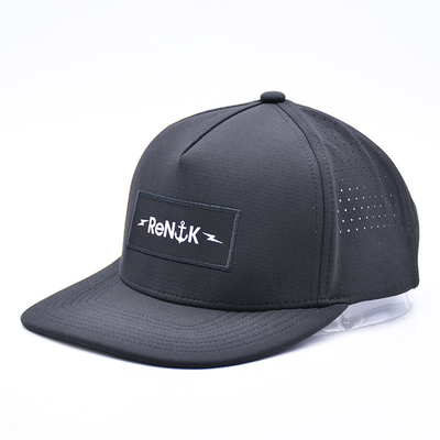 Atacado 5 Panel Flat Bill Snapback Chapé Custom Oem Logo Snapback Cap Para Homens