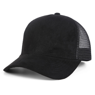 Alta Qualidade 5 Painel Rosa Camisa Suede Trucker Cap Custom Mulheres Moda Chapéu Trucker em branco Wholesale