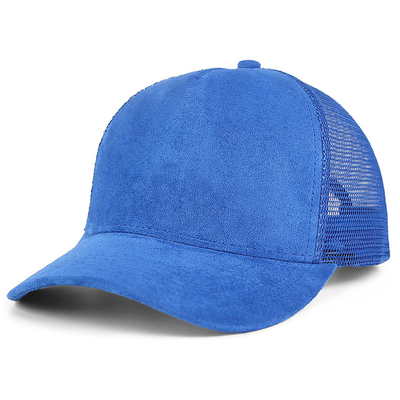 Alta Qualidade 5 Painel Rosa Camisa Suede Trucker Cap Custom Mulheres Moda Chapéu Trucker em branco Wholesale