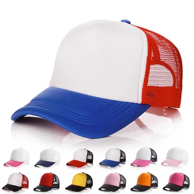Chapéu de caminhoneiro de espuma personalizado com coroa de perfil chapéu de malha unisex de 5 painéis