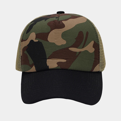 Oem Alta Qualidade Grátis Mesh Trucker Cap 5 Painel Plain Back Trucker Chapé Custom Gorras Chapéus de malha