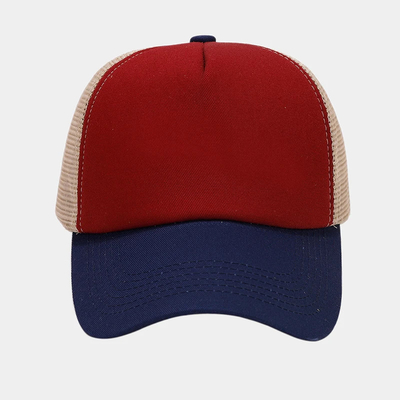 Oem Alta Qualidade Grátis Mesh Trucker Cap 5 Painel Plain Back Trucker Chapé Custom Gorras Chapéus de malha