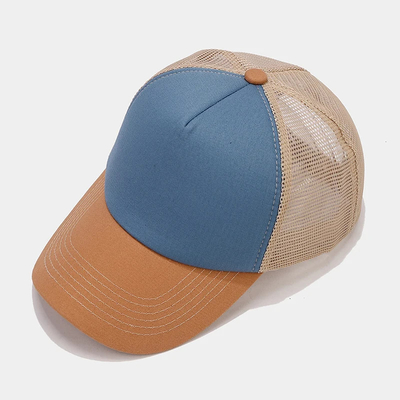 Oem Alta Qualidade Grátis Mesh Trucker Cap 5 Painel Plain Back Trucker Chapé Custom Gorras Chapéus de malha