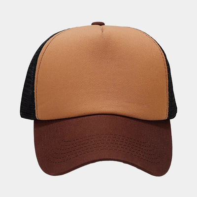 Oem Alta Qualidade Grátis Mesh Trucker Cap 5 Painel Plain Back Trucker Chapé Custom Gorras Chapéus de malha