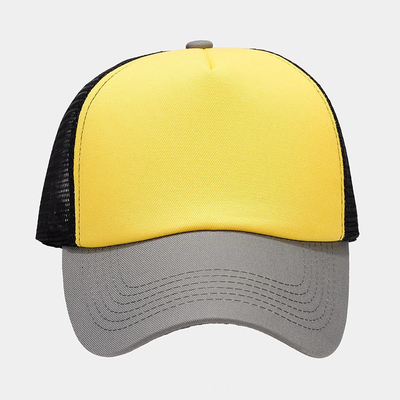 Oem Alta Qualidade Grátis Mesh Trucker Cap 5 Painel Plain Back Trucker Chapé Custom Gorras Chapéus de malha