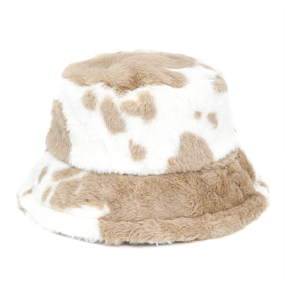 Mulheres ao ar livre Inverno quente Couro Falso Chapéu de Balde Fluffy Couro de Veludo Macio Chapéus de Pescador de Pelúcia Menina Moda Panamá