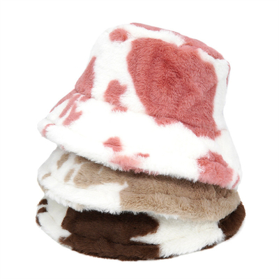 Mulheres ao ar livre Inverno quente Couro Falso Chapéu de Balde Fluffy Couro de Veludo Macio Chapéus de Pescador de Pelúcia Menina Moda Panamá