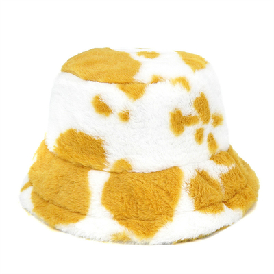 Mulheres ao ar livre Inverno quente Couro Falso Chapéu de Balde Fluffy Couro de Veludo Macio Chapéus de Pescador de Pelúcia Menina Moda Panamá