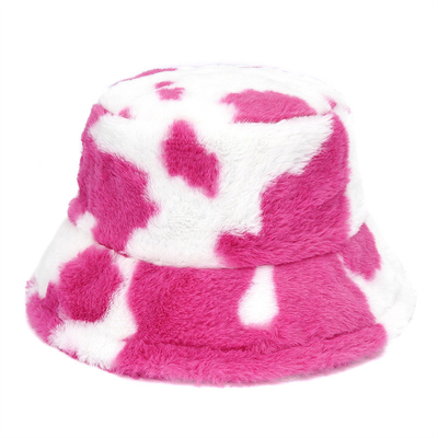 Mulheres ao ar livre Inverno quente Couro Falso Chapéu de Balde Fluffy Couro de Veludo Macio Chapéus de Pescador de Pelúcia Menina Moda Panamá