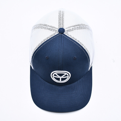 BSCI OEM Logotipo personalizado bordado Richardson Trucker Hat Mesh Snap Back Gorras 6 Painel Trucker Cap