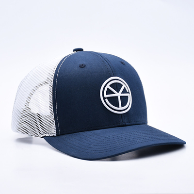 BSCI OEM Logotipo personalizado bordado Richardson Trucker Hat Mesh Snap Back Gorras 6 Painel Trucker Cap