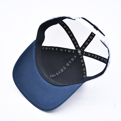BSCI OEM Logotipo personalizado bordado Richardson Trucker Hat Mesh Snap Back Gorras 6 Painel Trucker Cap