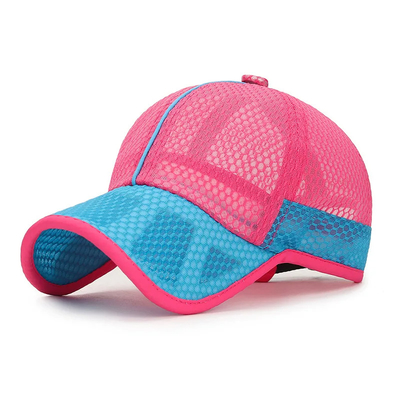 Chapéu de caminhoneiro simples e respirável, ajustável, rapazes e raparigas, rápido, seco, de malha, gorras, chapéus personalizados, chapéu de caminhoneiro