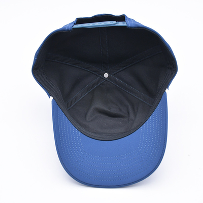 Gráfico Capuz de Basebol de Corda Azul Embroidery Personalizado Estruturado Logotipo 5 Painel Chapéus de Golf Gorras