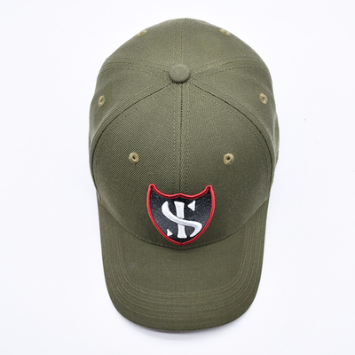 Custom Gorras Sports Supplier 6 Panel Green Baseball Cap Alta Qualidade 3d bordado Chapéu de Beisebol