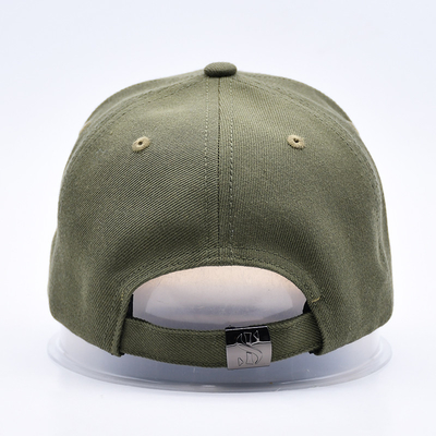 Custom Gorras Sports Supplier 6 Panel Green Baseball Cap Alta Qualidade 3d bordado Chapéu de Beisebol