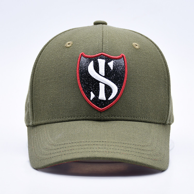 Custom Gorras Sports Supplier 6 Panel Green Baseball Cap Alta Qualidade 3d bordado Chapéu de Beisebol
