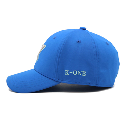Gráfico Unisex Borda curva 6 painéis de algodão com parte traseira fechada Chapéu de basebol bordado