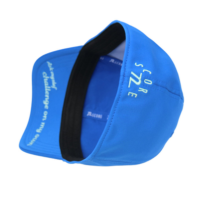 Gráfico Unisex Borda curva 6 painéis de algodão com parte traseira fechada Chapéu de basebol bordado