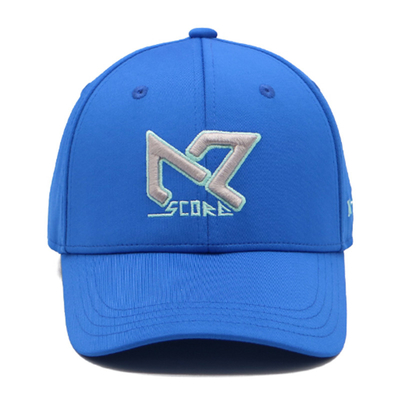 Gráfico Unisex Borda curva 6 painéis de algodão com parte traseira fechada Chapéu de basebol bordado