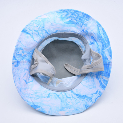 Chapéu de surf esportivo respirável Chapéu de balde de surf à prova d'água Chapéu de surf de pesca com cinto de queixo