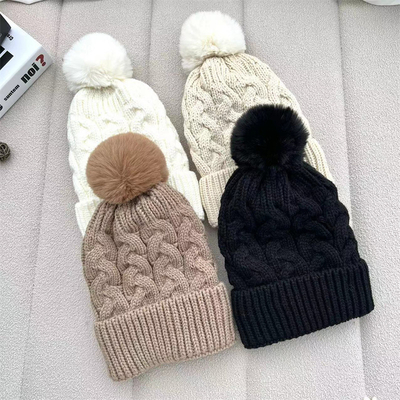 Impressão personalizada de bonés de inverno quente de pescador bonés de costelas de algodão de algodão
