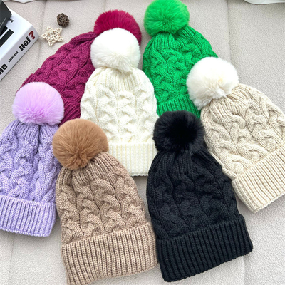 Impressão personalizada de bonés de inverno quente de pescador bonés de costelas de algodão de algodão