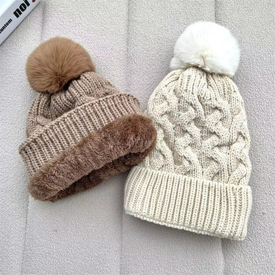 Impressão personalizada de bonés de inverno quente de pescador bonés de costelas de algodão de algodão