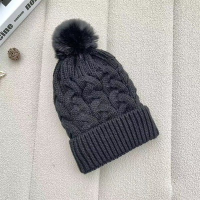 Impressão personalizada de bonés de inverno quente de pescador bonés de costelas de algodão de algodão