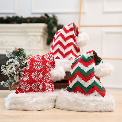 Inverno Grossa Tricoteado Adulto Natal Pom Baloiço Chapéu Feliz Decoração de Natal Presentes Feliz Ano Novo 2024 Naviida