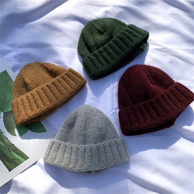 Chapéus de boné de malha de inverno chapéus suaves chapéus quentes Desporto ao ar livre estilo casual bonés personalizáveis
