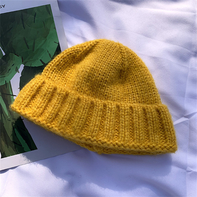 Chapéus de boné de malha de inverno chapéus suaves chapéus quentes Desporto ao ar livre estilo casual bonés personalizáveis