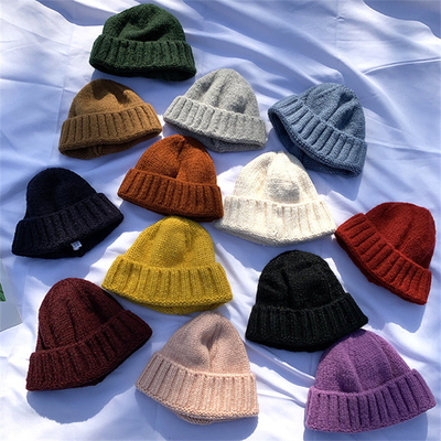 Chapéus de boné de malha de inverno chapéus suaves chapéus quentes Desporto ao ar livre estilo casual bonés personalizáveis
