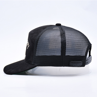 7 painel preto camarão painel chapéus de caminhão chapéu de malha de alta qualidade bordados de borda personalizada chapéus de caminhão de veludo chapéus