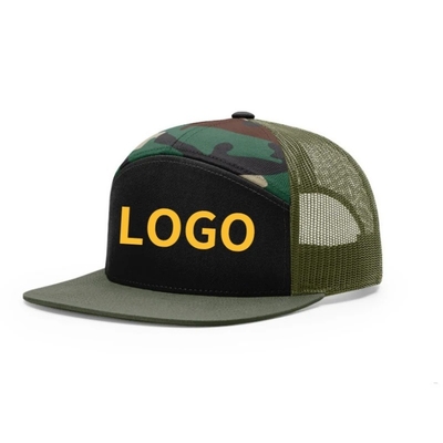Logotipo personalizado 7 painéis Cap Wholesale Mesh Trucker Caps