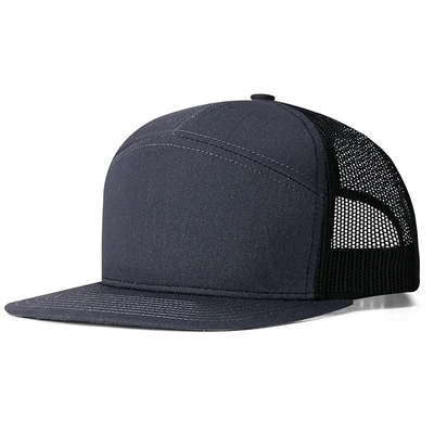 Logotipo personalizado 7 painéis Cap Wholesale Mesh Trucker Caps