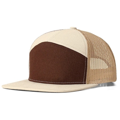 Logotipo personalizado 7 painéis Cap Wholesale Mesh Trucker Caps
