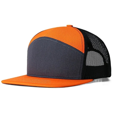 Logotipo personalizado 7 painéis Cap Wholesale Mesh Trucker Caps